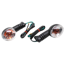 Clignotants Replay Peugeot Ludix 50 transparent noir (paire)