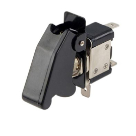 Interruptor de Palanca con Pestillo- Negro + Led Rojo