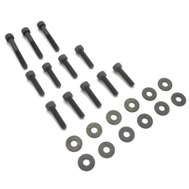 Visserie Carter Kick MBK Booster Nitro YAMAHA BW's Aerox - Acier Noir