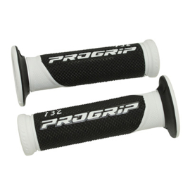 Par Puños Manillar - GOMA - BLANCO - NEGRO - PROGRIP - 732