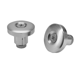 Embout de Guidon - TNT Cross Plat 14 / 17mm Argent