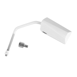 Rétroviseur TNT F11 EVO réversible M8 blanc peint avec adaptateur