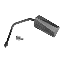 Rétroviseur TNT F11 EVO réversible M8 imitation carbone mat avec adaptateur