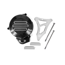 Carter Allumage avec cache pignon DERBI E2 - Noir / Argent