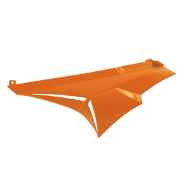 Carénage / Coque Arrière Gauche Derbi Senda avant 2011 - TNT Orange