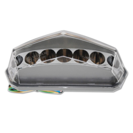 Piloto trasero Replay LED Derbi Senda Gilera SMT RCR transparente (intermitentes integrados)