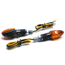 Clignotants Micro Flèche orange carbone BAU9S