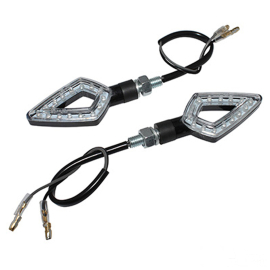 Clignotants Replay Arrow LED losange noir transparent