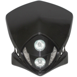 Portafaros Duke con Ledes Blancos 2x20W Negro