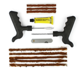Kit reparación neumático tubeless con mechas moto scooter quad