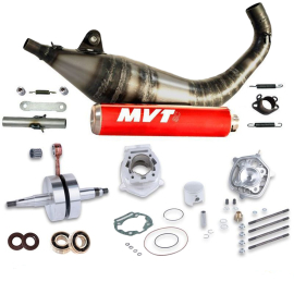 Pack Kit Motor + Escape DERBI - E3 - 80cc - MALOSSI MHR - MVT
