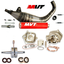 Pack Kit Motor + Escape AM6 - 80cc - MALOSSI MHR - MVT