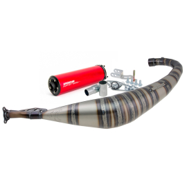 Escape Salida por Abajo - AM6 - 50 / 70cc - ROOKIE - Rojo - Voca Racing