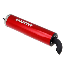 Silencieux de pot Scooter - VOCA Racing Alu Rouge