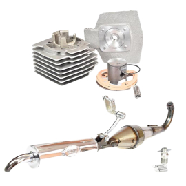 Pack Kit Motor + Escape MBK - 51 - Aire AC - 50cc - MVT - S-RACE / AGP G1