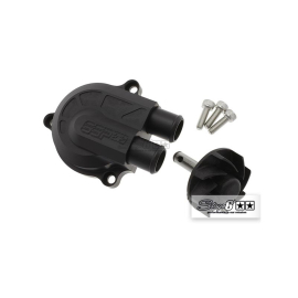 Couvercle de pompe à eau MBK Nitro Yamaha Aerox - Stage6 +40% noir mat