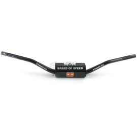 Manillar Cross sin Barra Aluminio FATBAR - D.28.6mm - Stage6 - NEGRO MATE / Protector NEGRO