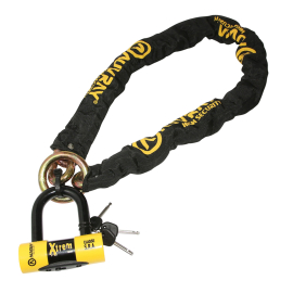 Antivol chaîne Auvray Xtrem Lasso SRA 1.20m avec U Xtrem Mini