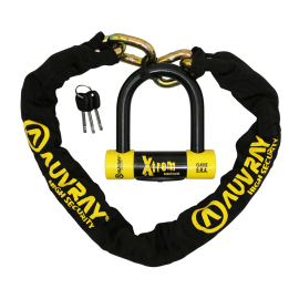 Antivol chaîne + U - AUVRAY Xtrem Medium 1.00m SRA