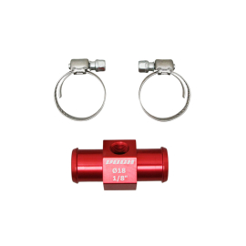 Adaptateur de Sonde de température 1/8" sur Durite Refroidissement 18mm - VOCA Racing Rouge