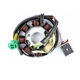 Stator Allumage Peugeot Kymco SYM 139QM GY6 4T - 8 pôles 4 fils TNT