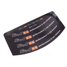 Autocollant / Sticker de jante - Stage6 12 / 13 pouces Noir