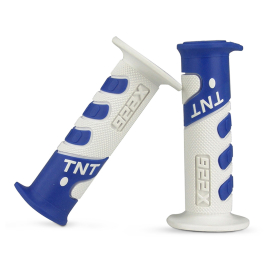 Par Puños Manillar - TNT - X226 - BLANCO - AZUL