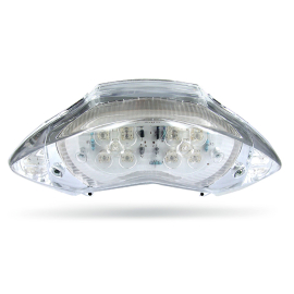 Piloto Trasero MBK - MACH-G, YAMAHA - JOG-R - Cristal Transparente con Leds