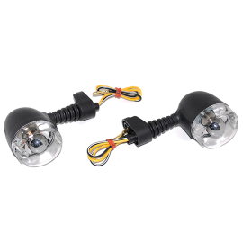 Clignotants Replay MBK Nitro Aerox Derbi Senda Beta RR transparent noir (paire)