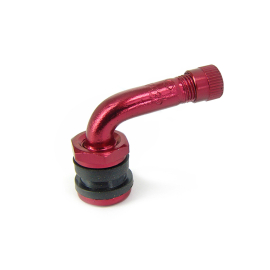 Válvula Tubeles Curvada 90º - TNT - Aluminio Rojo