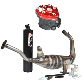 Pack Kit Motor + Escape DERBI - E3 - 50cc - MVT IRON MAX S-Road