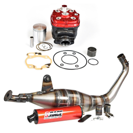 Pack Kit Motor + Escape AM6 - 75cc - MVT IRON MAX S-Race