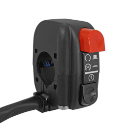 Commodo / Commutateur droit Universel - Start / Stop sur guidon 22mm