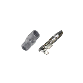 Cosse électrique ronde mâle à sertir - 3.5mm avec protection