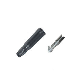 Cosse électrique ronde femelle à sertir - 3.5mm avec protection