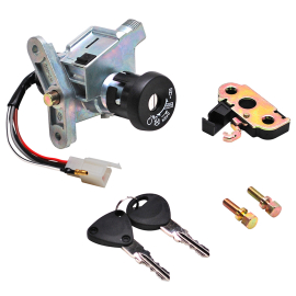 Contacteur à clé adaptable MBK Ovetto Yamaha Neo's 50 avec serrure de selle