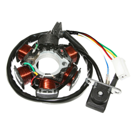 Stator Allumage Peugeot Kymco SYM 139QM GY6 4T - 6 pôles 4 fils