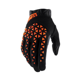 Guantes Cross - Enduro - 100% Airmatic Primavera - Verano Negro - Naranja