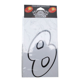 Adhesivo - MERYT - Número 8 - Blanco - 13cm