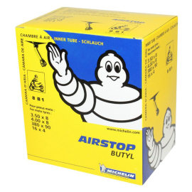 Chambre à Air 8 pouces 3.50x8 à 4.00x8 - MICHELIN Valve Coudée 150 degrés