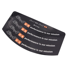 Autocollant / Sticker de jante - Stage6 10 pouces Noir