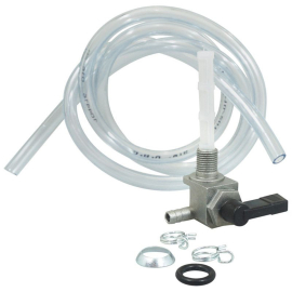 Robinet Essence MBK 51 - 10 x 1.00mm avec durite transparente et colliers