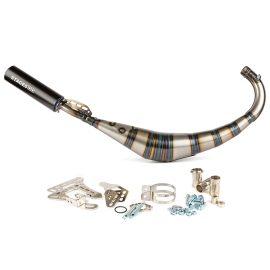Pot Passage Bas AM6 Derbi Senda 50 / 88cc - Streetrace CNC Noir / Bleu Stage6