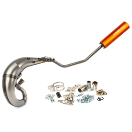 Pot Passage Haut Gauche Derbi Senda E3 E4 50 / 77cc - Streetrace CNC Orange Stage6