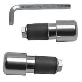 Embout de Guidon - Replay Cylindrique 17mm Argent Poli 