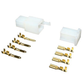 Kit 8 Cosse électrique / Conecteur Mâles / Femmelle - Blanc