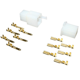 Kit 12 Cosse électrique / Conecteur Mâles / Femmelle - Blanc