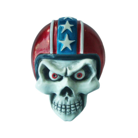 Adhesivo - LETHAL THREAT - 3D Skull Helmet- 11x7.6cm