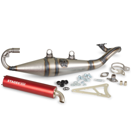 Escape MBK Nitro Ovetto Yamaha Aerox Neo's 50 / 70cc - Pro Replica MK2 Rojo Stage6