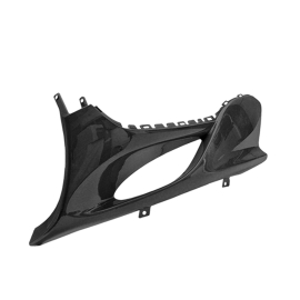 Dessous de tablier Gauche MBK Mach G Yamaha Jog R - Blanc / Noir brillant TNT